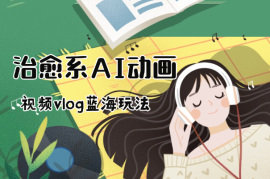 治愈系AI动画视频vlog蓝海玩法，电脑手机双端教程(含素材)