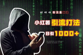 新流量玩法出炉，无视风控，小红薯引流打法，日引1000＋