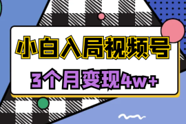 新手小白入局视频号3个月变现4w+，总结出来的实用避坑经验【图文】