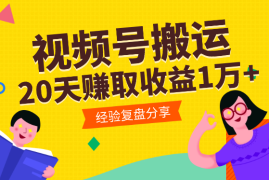 20天如何在视频号靠搬运小红书视频赚取收益1万+【图文】