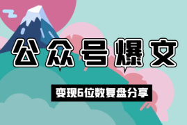 公众号爆文变现 6 位数复盘与经验分享【图文】