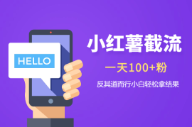 小红薯截流一天100+粉，反其道而行之小白轻松拿到结果