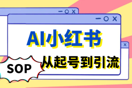 一万五千字详细讲解，AI 小红书起号到引流 SOP【图文】