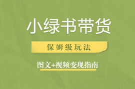 小绿书带货保姆级玩法变现指南【图文+视频】