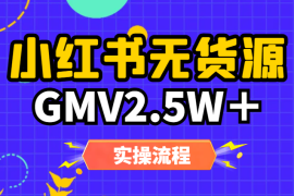 从混剪到实拍，小红书无货源周GMV2.5W＋实操流程