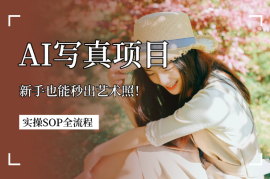 新手也能秒出艺术照！AI+写真项目实操SOP全流程