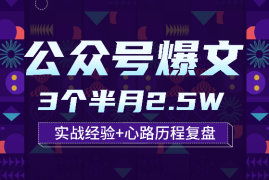 公众号爆文3个半月2.5W 实战经验+心路历程复盘【图文】
