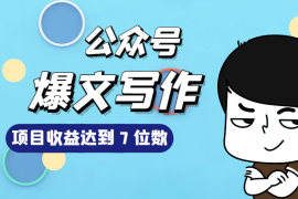 8个月公众号爆款写作项目收益达到 7 位数【图文】