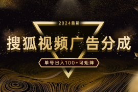 搜狐视频2.0 全新玩法, 云端操作单号日入100+可矩阵