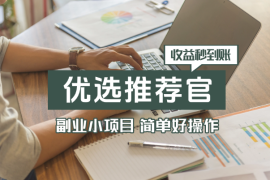 副业小项目，百度优选推荐官，简单好操作，收益秒到账