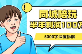 04年外卖小哥转型同城陪玩，从0到1半年利润一百万，5000字深度拆解