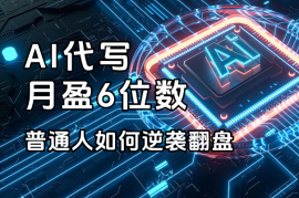 AI代写月营收六位数，分享普通人如何逆袭与逆风翻盘的故事