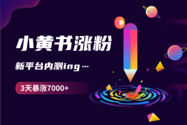 如何在3天内让小黄书粉丝暴涨7000+，新平台内测期