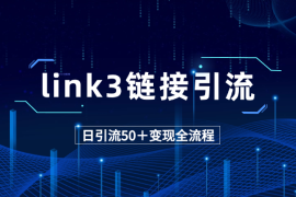 link3聚合链接引流，日引流50＋精准粉，附变现全流程