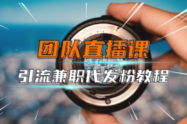 团队内部直播课，小红薯引流兼职代发粉教程