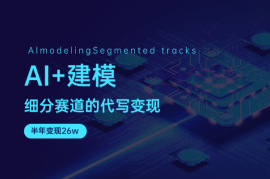 AI+建模：细分赛道的代写变现，半年变现26w