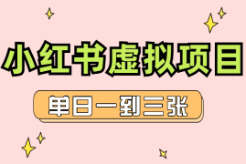 小红书虚拟项目家长会项目，单日一到三张