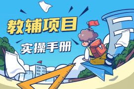教辅项目实操手册，单日进账上千，可持续可放大