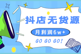 抖音抖店无货源月利润6w+保姆级教程及避坑指南【图文】