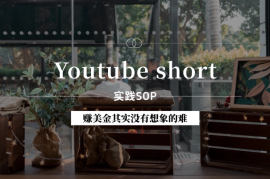 Youtube short实践保姆级SOP，赚美金其实没有想象的难！