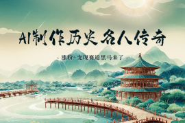 用AI制作历史名人传奇一生，涨粉+变现赛道黑马来了