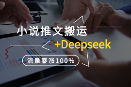 小说推文搬运配合Deepseek设定玩法揭秘，流量暴涨100%