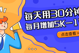 每天用30分钟L货,帮我每个月增加5K—1W的收入【图文】