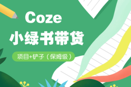 【保姆级】Coze 工作流 + 小绿书带货项目+铲子
