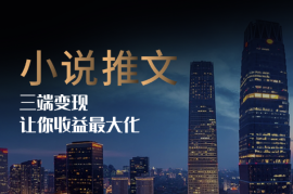 小说推文三端变现，让你收益最大化，长尾流无限躺挣