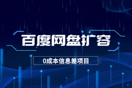 闲鱼信息差项目，百度网盘扩容1T空间，人人可做0成本
