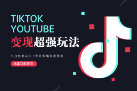 油管和TK变现超强玩法！小白从0-1学会剪辑影视解说
