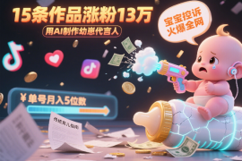 用AI制作幼崽代言人，宝宝的控诉火爆全网，实操拆解教程