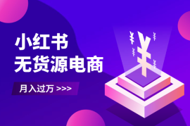 小红书无货源电商，全品类都可以做，做好了月入过万
