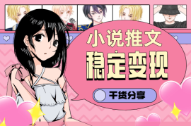 小说推文双男主长篇：每月稳定变现1.5W实操干货分享