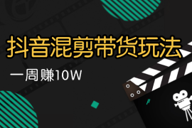 抖音混剪带货玩法，靠这个玩法一周赚10W【图文】