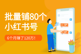 批量铺80个小红书号6个月赚了120万！【图文】