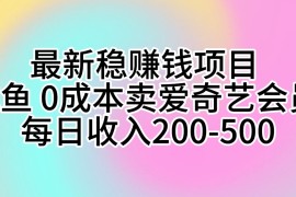 最新稳赚钱项目 咸鱼 0成本卖爱奇艺会员