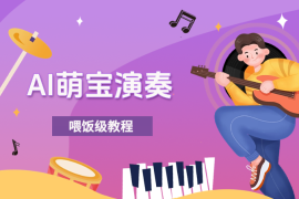 制作AI萌宝演奏乐器，10万+点赞量，变现上千，喂饭级教程