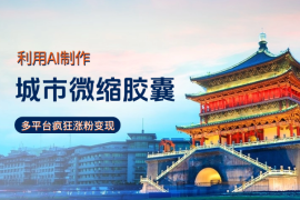 AI制作城市微缩胶囊， 多平台分发，疯狂涨粉变现