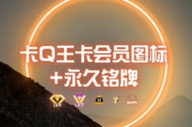 0成本卡QQ大王超会图标+永久铭牌_5分钟搞定，外面接单的教程