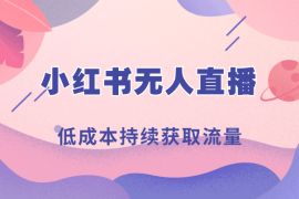 通过差异化低成本持续获取流量，把红书无人直播玩成真人直播