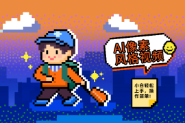 Al生成像素风格视频，小白轻松上手，操作简单!