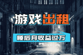 睡后月收益过万，游戏出租保姆级教程【图文】