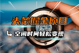 AI头条掘金项目，复制粘贴一键写文，空闲时间轻松变现
