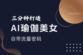 三分钟打造AI瑜伽美女视频，自带流量密码