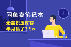闲鱼卖笔记本，无需积压库存，半月搞了2.9w