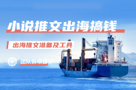 小说推文—出海搞钱第一课，出海推文准备及工具