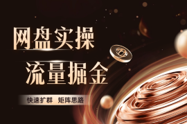 爆款流量掘金，网盘实操6.0，小白快速扩群，矩阵思路