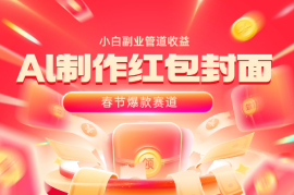 Al制作红包封面，春节爆款赛道，小白副业管道收益