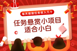 任务悬赏小项目，适合小白，每天做做任务收入几十